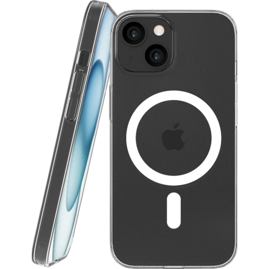 Θήκη iPhone 15 Nekit Bare Thin Case Σκληρή Λεπτή Διάφανη με MagSafe 1.2mm - Transparent (8719246595066)