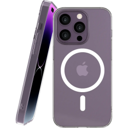 Θήκη iPhone 14 Pro Nekit Bare Thin Case Σκληρή Λεπτή Διάφανη με MagSafe 1.2mm - Transparent (8719246595042)