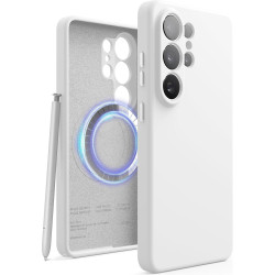 Θήκη Samsung Galaxy S26 Ultra Elago Magnetic Silicone Case Premium Σιλικόνης με MagSafe - White (EGS26MSSC69-WH)