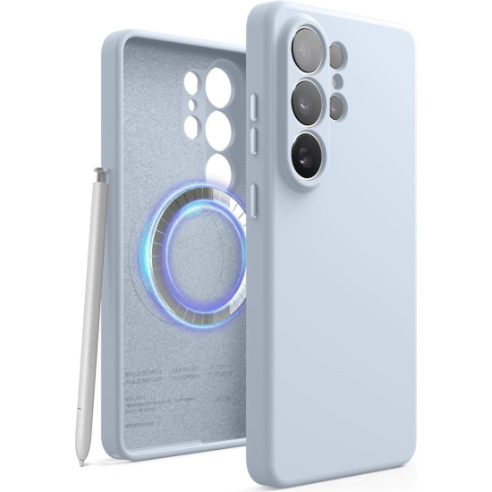Θήκη Samsung Galaxy S26 Ultra Elago Magnetic Silicone Case Premium Σιλικόνης με MagSafe - Light Blue (EGS26MSSC69-LBL)
