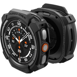 Θήκη Samsung Galaxy Watch Ultra2 2026 47mm Spigen Rugged Armor Ανθεκτική Σιλικόνης - Matte Black (ACS11611)
