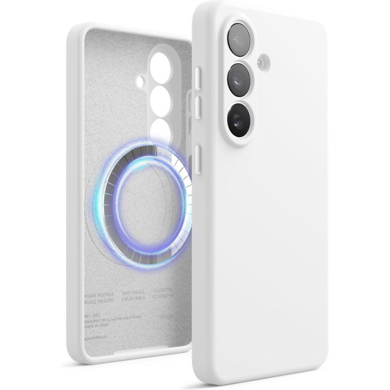 Θήκη Samsung Galaxy S26 Elago Magnetic Silicone Case Premium Σιλικόνης με MagSafe - White (EGS26MSSC62-WH)