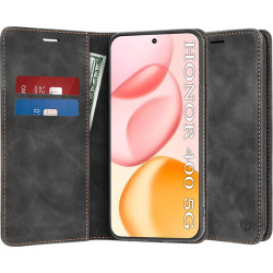 Θήκη Honor 400 Techsuit Confy Cover Πορτοφόλι - Black (5949419318274)