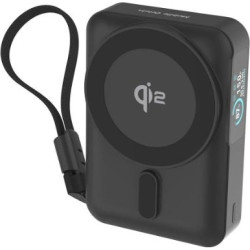 PowerBank Mobile Origin PB19 10.000mAh με Ασύρματη Φόρτιση MagSafe Qi2 15W / KickStand / Οθόνη TFT / 1 x Θύρα Type-C 20W & 1 x Καλώδιο Type-C - Black (MO-TDS-PB19-BLK)