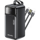 PowerBank Awei PA107 με Ψηφιακή Οθόνη LED / Θύρες 2 x USB-A & 1 x Type-C / Καλώδια 1 x Type-C / 1 x Lightning 50.000mAh 22.5W - Black (6954284029544)