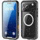 Θήκη iPhone 17 Pro Max ShellBox Αδιάβροχη Full Body 360° Διάφανη Ανθεκτική με MagSafe IP68 - Black (5949419337718)