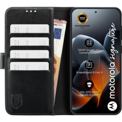 Θήκη Motorola Signature Rosso Element PU Πορτοφόλι - Black (8719246588716)