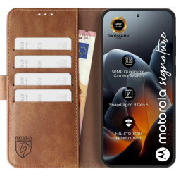Θήκη Motorola Signature Rosso Element PU Πορτοφόλι - Brown (8719246588723)