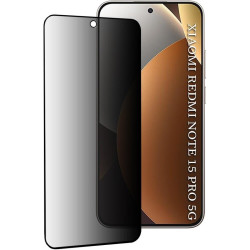 Tempered Glass Xiaomi Redmi Note 15 Pro 5G Techsuit 111D Privacy Full Glue Full Face Αντιχαρακτικό Γυαλί Προστασίας Απορρήτου Οθόνης - Black (5949419354906)