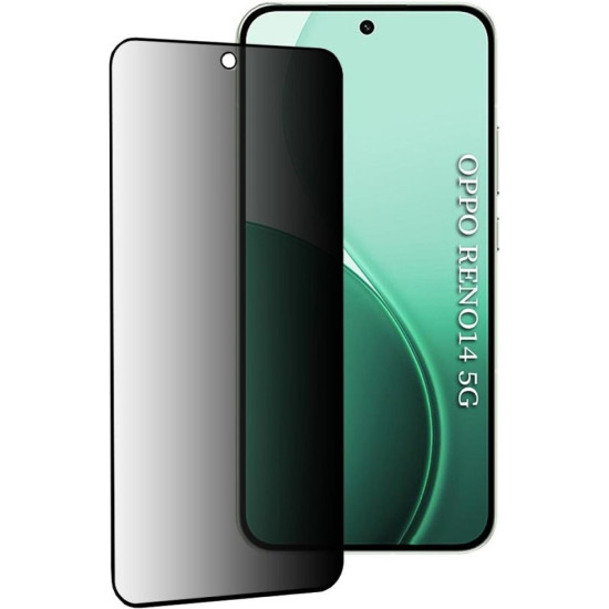 Tempered Glass Oppo Reno14 Techsuit 111D Privacy Full Glue Full Face Αντιχαρακτικό Γυαλί Προστασίας Απορρήτου Οθόνης - Black (5949419349315)