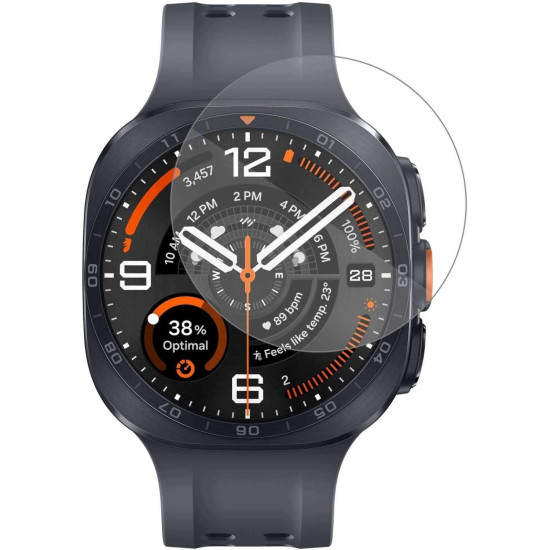 Tempered Glass Samsung Galaxy Watch Ultra2 2026 47mm Spacecase Smartwatch Glass 2.5D Αντιχαρακτικό Γυαλί Προστασίας Οθόνης - Clear (5905719143824)