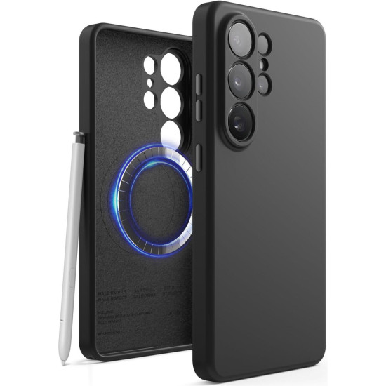 Θήκη Samsung Galaxy S26 Ultra Elago Magnetic Silicone Case Premium Σιλικόνης με MagSafe - Black (EGS26MSSC69-BK)