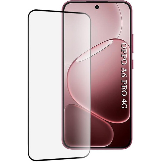 Tempered Glass Oppo A6 Pro Techsuit 111D Full Glue Full Face Αντιχαρακτικό Γυαλί Προστασίας Οθόνης - Black (5949419343795)
