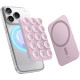 Βάση Στήριξης Elago Phone Mount για Κινητά / Smartphones με MagSafe & Βεντούζα από Σιλικόνη - Light Lilac (EMSSUCTION-LLIL)