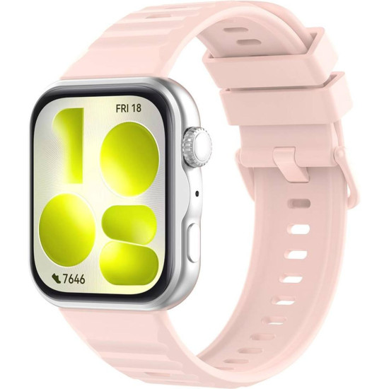 Λουράκι Huawei Watch Fit 5 Pro Techsuit Watchband W082 Σιλικόνης - Pink (5949419373747)
