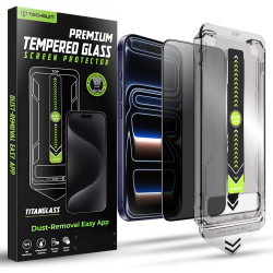 Tempered Glass iPhone 17 Pro Techsuit Privacy TitanGlass Full Cover Full Face Αντιχαρακτικό Γυαλί Προστασίας Απορρήτου Οθόνης - Privacy (5949419323872)