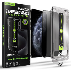 Tempered Glass iPhone 11 Pro / X / XS Techsuit Privacy TitanGlass Full Cover Full Face Αντιχαρακτικό Γυαλί Προστασίας Απορρήτου Οθόνης - Privacy (5949419324077)