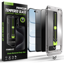 Tempered Glass iPhone Air Techsuit Privacy TitanGlass Full Cover Full Face Αντιχαρακτικό Γυαλί Προστασίας Απορρήτου Οθόνης 2 Τεμάχια - Privacy (5949419323896)