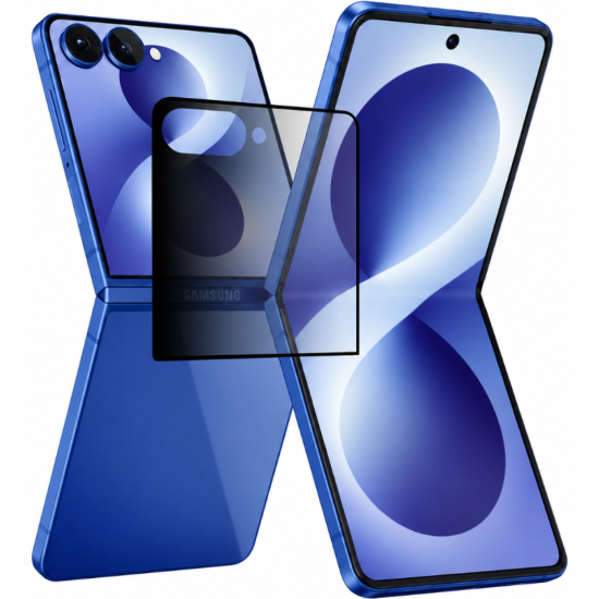Tempered Glass Samsung Galaxy Z Flip8 Techsuit 111D Privacy Full Glue Full Face Αντιχαρακτικό Γυαλί Προστασίας Απορρήτου Εξωτερικής Οθόνης - Black (5949419373280)