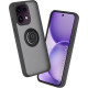 Θήκη Oppo Reno16 F / 16 FS Techsuit Glinth Σκληρή Ημιδιάφανη με Μεταλλικό Ring Holder - Black (5949419381582)