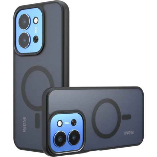 Θήκη Xiaomi Redmi 15C 4G Techsuit PureFrost Σκληρή Ημιδιάφανη με MagSafe - Frosted Black (5949419346741)