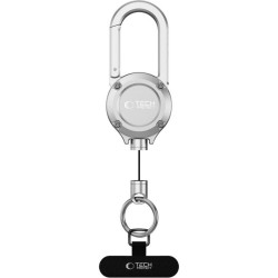 Λουράκι Ασφαλείας Κινητού Tech-Protect ATH02 UrbanLoop Pro Anti Theft Holder Μεταλλικό Αντικλεπτικό με Μπρελόκ - Silver (5906302324484)
