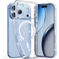 Θήκη iPhone 18 Pro / 17 Pro Tech-Protect FlexAir Διάφανη Σιλικόνης με MagSafe - Glitter (5906302325160)