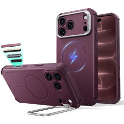 Θήκη iPhone 18 Pro Max / 17 Pro Max ESR Cyber Tough Magnetic with Flex Stand Ανθεκτική με MagSafe / Kickstand & Κάλυμμα για Camera Control - Deep Burgundy (4894240304020)