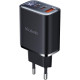 Φορτιστής Mcdodo Fast Charger Γρήγορος Tοίχου / Αντάπτορας με Ψηφιακή Οθόνη & 1 x USB-A / 2 x Type-C 30W - Black (CH-2180)