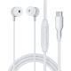 Handsfree Ακουστικά Acefast L8 Wired Earphones with Mic Ενσύρματα με Type-C - Gray (6974316284956)