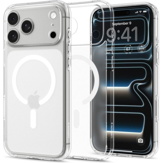 Θήκη iPhone 18 Pro / 17 Pro Spigen Ultra Hybrid MagFit Ανθεκτική Σκληρή με MagSafe - Frost White (ACS12161)