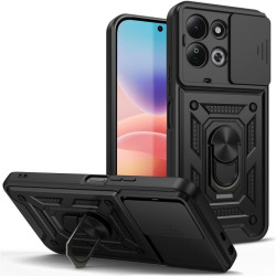 Θήκη Xiaomi Redmi 17 Tech-Protect Camshield Pro Ανθεκτική με Κάλυμμα για την Κάμερα & Ring Holder - Black (5906302342822)