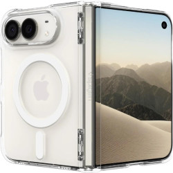 Θήκη iPhone Duo Spigen Ultra Hybrid Pro MagFit Σκληρή με MagSafe - Clear / White (ACS11688)
