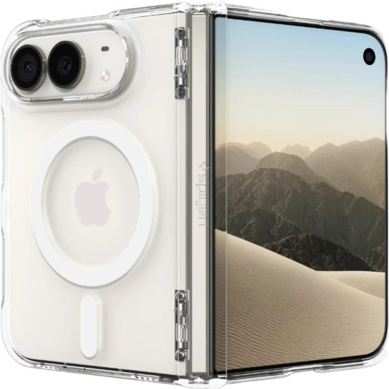 Θήκη iPhone Duo Spigen Ultra Hybrid Pro MagFit Σκληρή με MagSafe - Clear / White (ACS11688)