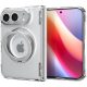 Θήκη iPhone Duo Spigen Ultra Hybrid Pro S MagFit Σκληρή με MagSafe & Περιστρεφόμενο KickStand - Clear / White (ACS11782)
