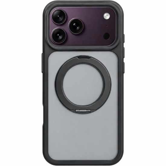 Θήκη iPhone 18 Pro Max Vivid Skin Feel MagSafe Case With 360 Rotating Stand Ημιδιάφανη με MagSafe & Περιστρεφόμενο KickStand - Black (VIVGGS000109)