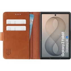 Θήκη Samsung Galaxy Z Fold8 Rosso Deluxe Δερμάτινο Πορτοφόλι - Brown (8719246608704)