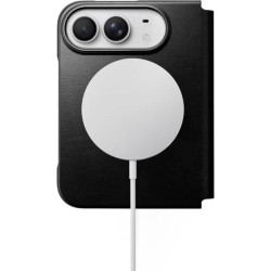 Θήκη iPhone Duo Nomad Traditional Horween Leather Folio Δερμάτινο Πορτοφόλι με MagSafe - Black (NM017699858)