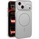 Θήκη iPhone 15 Bodycell AG Glass Σκληρή με MagSafe & Ενσωματωμένο Tempered Glass Κάμερας - Silver (5206015087165)