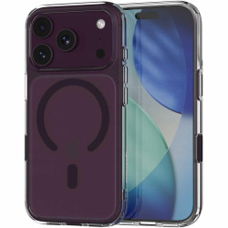 Θήκη iPhone 18 Pro / 17 Pro Spacecase Clear MagSafe Σκληρή Διάφανη με MagSafe - Dark Cherry (5905719144173)