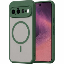 Θήκη Google Pixel 11 Techsuit HaloFrost II MagSafe Σκληρή Ημιδιάφανη με MagSafe - Green (5949419384347)