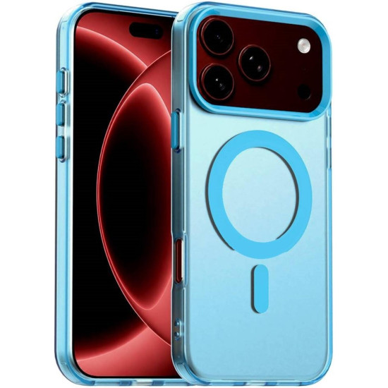 Θήκη iPhone 18 Pro Max / 17 Pro Max Techsuit CandyCase Σκληρή Ημιδιάφανη με MagSafe - Blue (5949419380240)