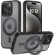 Θήκη Apple iPhone 16 Pro Max - Tech-Protect MagRing Σκληρή Ημιδιάφανη με MagSafe & KickStand - Matte Black (5906302311576)