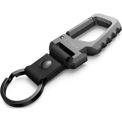 Μπρελόκ Tech-Protect Slidelock Carabiner Keychain από Ανοξείδωτο Ατσάλι με Ανοιχτήρι Μπουκαλιών - Gunmetal (5906302363582)