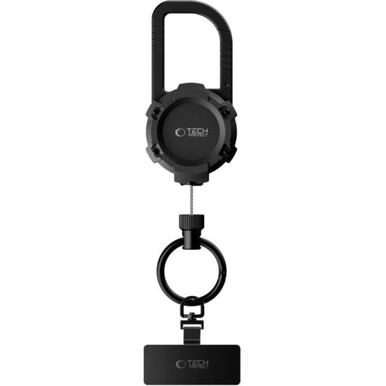 Λουράκι Ασφαλείας Κινητού Tech-Protect ATH03 UrbanLoop Anti Theft Holder Μεταλλικό Αντικλεπτικό με Μπρελόκ - Black (5906302342617)