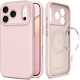 Θήκη iPhone 18 Pro / 17 Pro Tech-Protect Uniq MagSafe CC Σιλικόνης με MagSafe - Soft Pink (5906302341351)