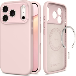 Θήκη iPhone 18 Pro Max / 17 Pro Max Tech-Protect Uniq MagSafe CC Σιλικόνης με MagSafe - Soft Pink (5906302341368)