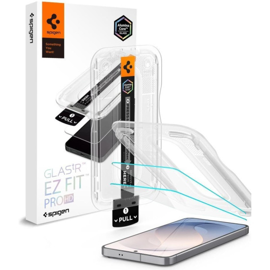 Tempered Glass Samsung Galaxy S26 FE Spigen GLAS.tR EZ Fit Pro HD AluminaCore 10H+ Ανθεκτικό Αντιχαρακτικό Γυαλί Προστασίας Οθόνης 2 Τεμάχια - Clear (AGL11811)