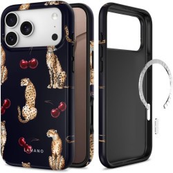 Θήκη iPhone 18 Pro / 17 Pro Tech-Protect Lamano Σκληρή με MagSafe - Midnight Cherry (5906302342907)