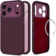 Θήκη iPhone 18 Pro / 17 Pro Tech-Protect Uniq MagSafe CC Σιλικόνης με MagSafe - Dark Cherry (5906302341511)